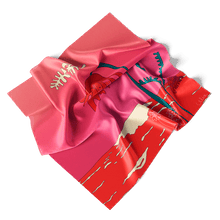 Load image into Gallery viewer, 5º 3ª EPDMC Series scarf in Habotai silk
