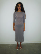 Load image into Gallery viewer, Taupe Tulle Midi-Dress
